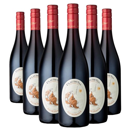Case of 6 Claude Val Rouge 75cl Red Wine
